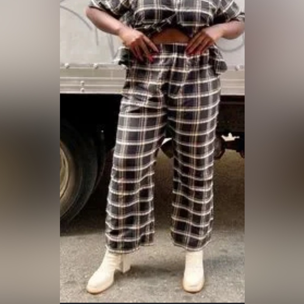 Wray NYC Sol Straight Leg Pant in Night Plaid 3XL